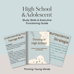 Guia de Técnicas de Estudo e Funções Executivas para o Ensino Médio. Caderno de Exercícios para Adolescentes sobre Organização, Estresse e Gestão do Tempo.
