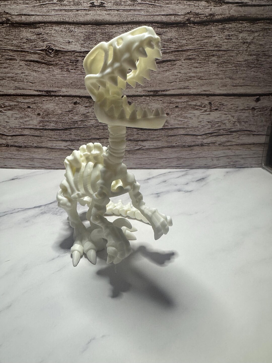 3D Printed Articulated Rainbow Raptor Skeleton: Flexible Dinosaur Toy ...