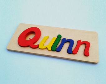 Upper/lowercase Wooden Custom One-Name Puzzle