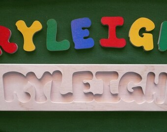 Wooden Custom Name Puzzle - any ONE name