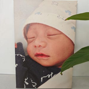 Custom Printed Painting,Baby Printed Painting From Photo,Gift for Family,Digital Oil Painting, Home Decor Oil Painting