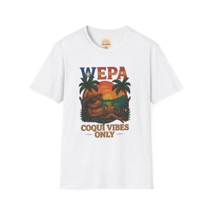 Wepa Coqui Vibes Unisex T-Shirt | Tropical Fun, Summer Style, Gift for Friends, Beachwear, Vacation Essential