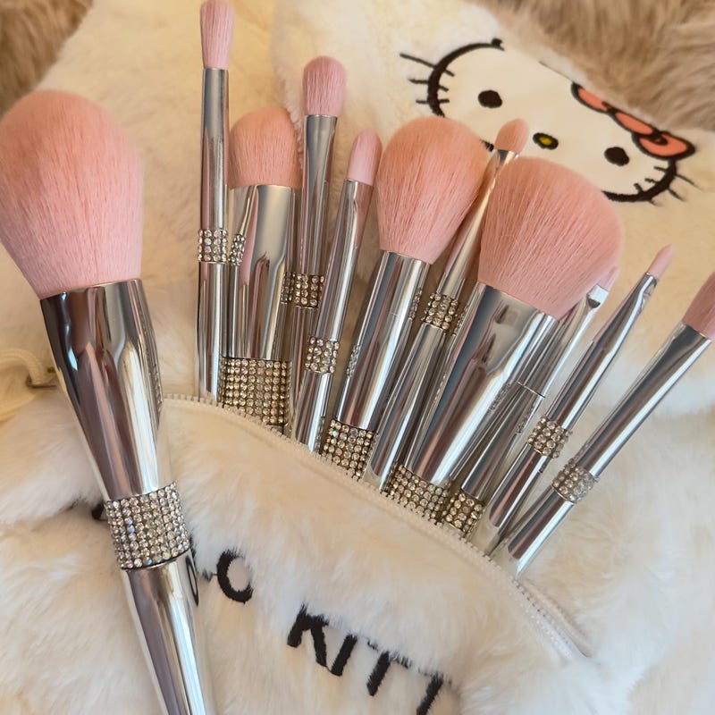 Cute Makeup Brush Set - Etsy
