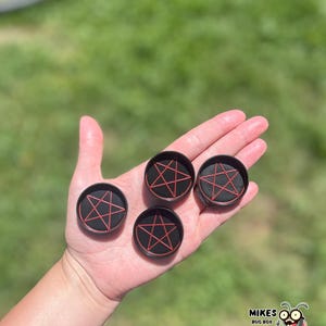 Plato de comida y calcio con forma de pentagrama para isópodos, milpiés y gecos (paquete de 4)