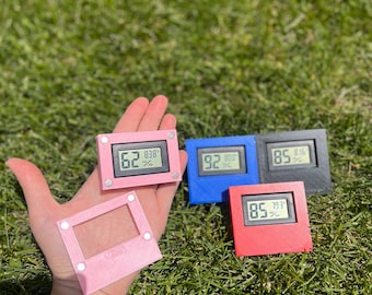 Magnetic Temp & Humidity Gauge Mount – for Isopods, Millipedes, Tarantulas