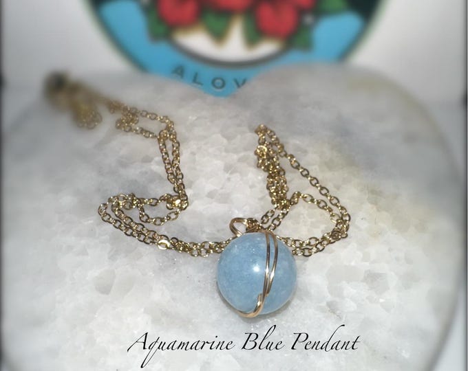 Handmade Wire Wrapped Natural Crystal Beaded Pendants