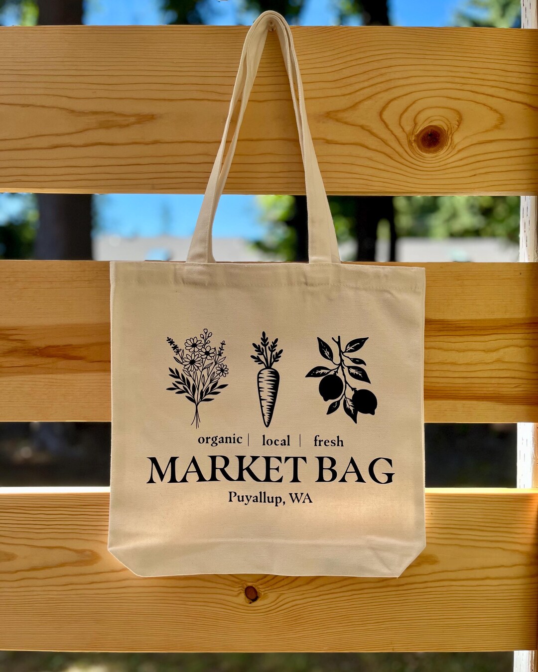 Farmers Market Tote Bag - Etsy