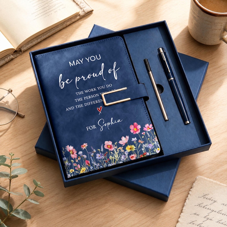 Personalized May You Be Proud Journal, Coworker Birthday Gift, Employee ...