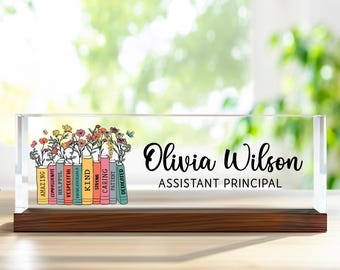 Assistant Principal Desk Name Plaque,Back To School Gift,School Administrator Gift,Guidance Counselor Desk Name Plate,Counselor Office Decor