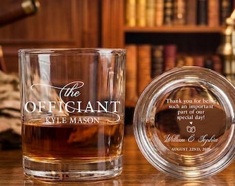 Regalo de boda para padrinos, regalo personalizado para la propuesta del oficiante, vaso de chupito de boda, vaso de whisky para padrinos, recuerdos de boda para hombres