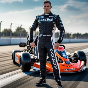 Handmade F1 Go Kart Racing Suit: CIK/FIA Level 2, Cardura 600D