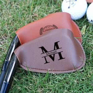Personalized Golf  Iron Head Covers, Custom Protective Golf Cover,  Golf Accessory, Personalized Golf Gift, Golf Head  Cover,Teacher Gift