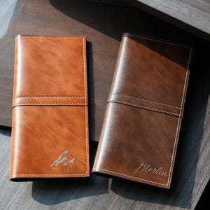 Benutzerdefinierte Herren Geldbörse für Papa, Benutzerdefinierte Leder Herren Geldbörse, Gravur Geldbörse mit Namen, Geschenk für Jubiläum, Geburtstagsgeschenk, Abschlussgeschenk