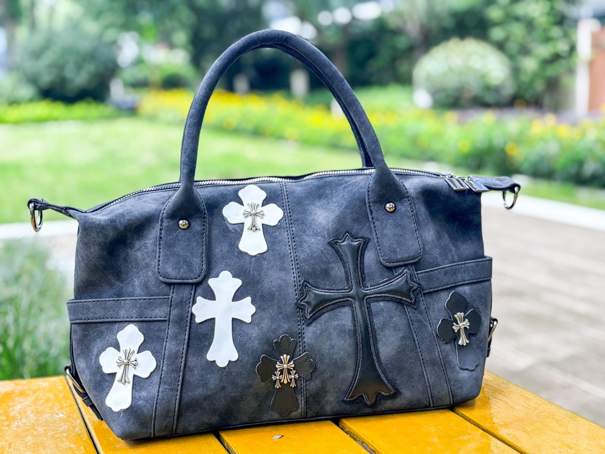 Romwe Goth Laptop Bag Romwe Motorcycle And Slogan Graphic