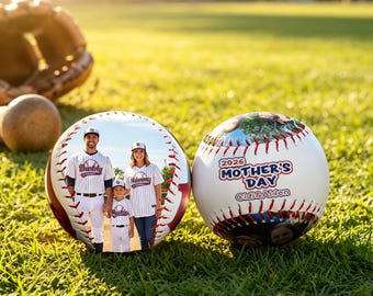 Regalo para el Día de la Madre 2026: Pelota de béisbol personalizada con texto y nombre, recuerdo de béisbol para mamá, regalo para el entrenador.