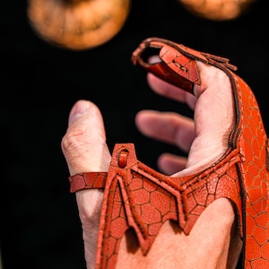 Leather Hand Dragon Bracelets, Leather Dragon Wrist, Halloween Gift for Her/Him, Adjustable Leather Dragon Bracelets, Christmas Gift