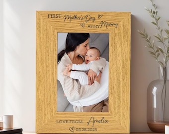 First Mother's Day as My Mummy, Personalised Mothers Day Gift, 1st Mummy Photo Frame, 2026 Mothers Day Gift for Mommy, Nanny, Mum