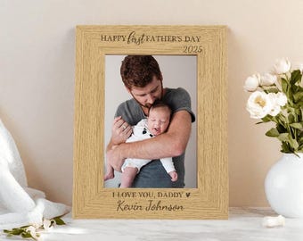 Gift for Dad, New Dad Personal Gift, New Fathers Day Picture Frame, 1st Father's Day Gift from Baby, 4x6 Photo Frame Gift