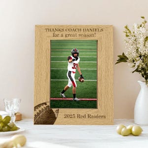 Personalized Coach Gift, Football Coach Picture Frame, Football Coach Gift, Team Photo Frame, Team Picture Frame, Thank You Team Gift