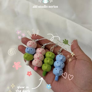Smiski Dango and Head Phone Charms | Handmade Polymer Clay