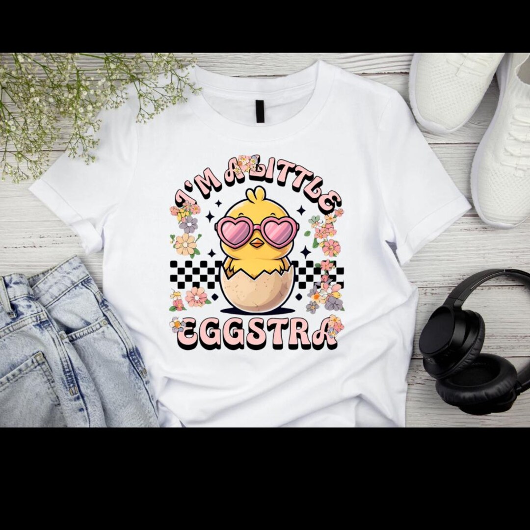 Easter Chick PNG – Cute Spring Sublimation Eggstra Design, Retro Easter ...