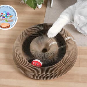 Arranhador dobrável para gatos | Quadro interativo ondulado para arranhar | Cama de papelão durável para gatinhos | Presente reciclável para animais de estimação