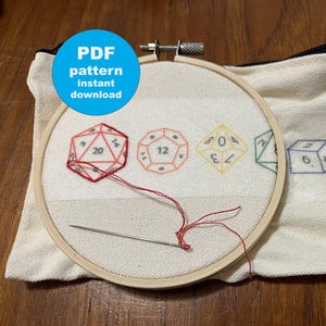 Polyhedral Dice Set Pattern