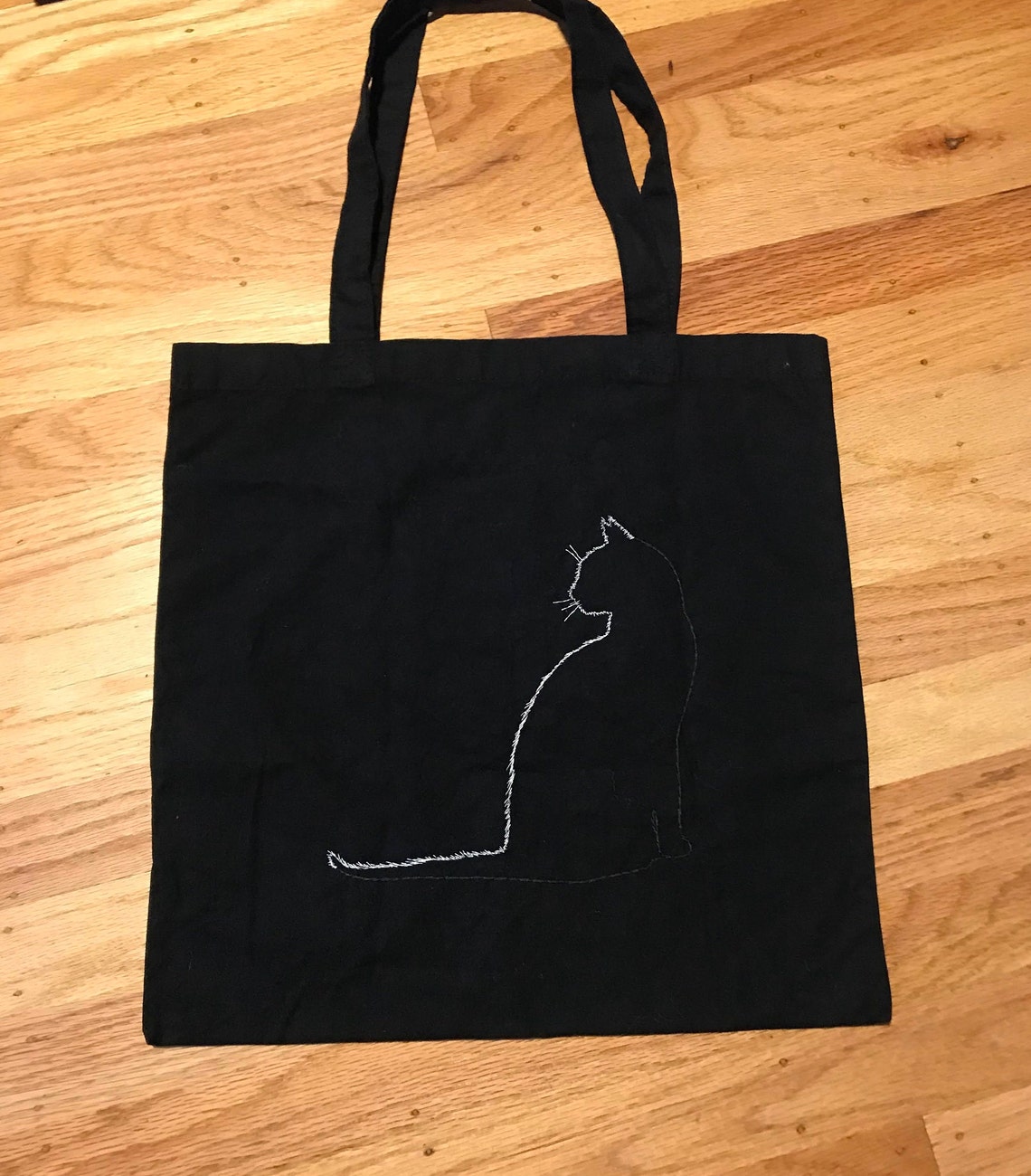 Cat Silhouette Embroidery Pattern - Etsy