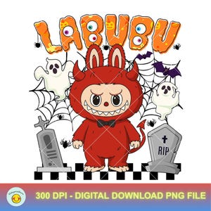 Personnage effrayant mignon Png, poupée monstre PNG, personnages d'horreur PNG, poupée noeud coquette pour enfants filles Png, dessin animé drôle, téléchargement immédiat