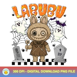 Personnage effrayant mignon Png, poupée monstre PNG, personnages d'horreur PNG, poupée noeud coquette pour enfants filles Png, dessin animé drôle, téléchargement immédiat