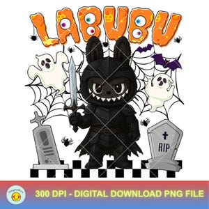 Personnage effrayant mignon Png, poupée monstre PNG, personnages d'horreur PNG, poupée noeud coquette pour enfants filles Png, dessin animé drôle, téléchargement immédiat