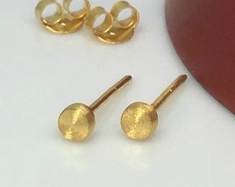 Lightning rod blitzer stud earrings, tiny stud earrings,  small stud earrings, cartilage earring, 3mm gold over sterling silver, 420 3MY