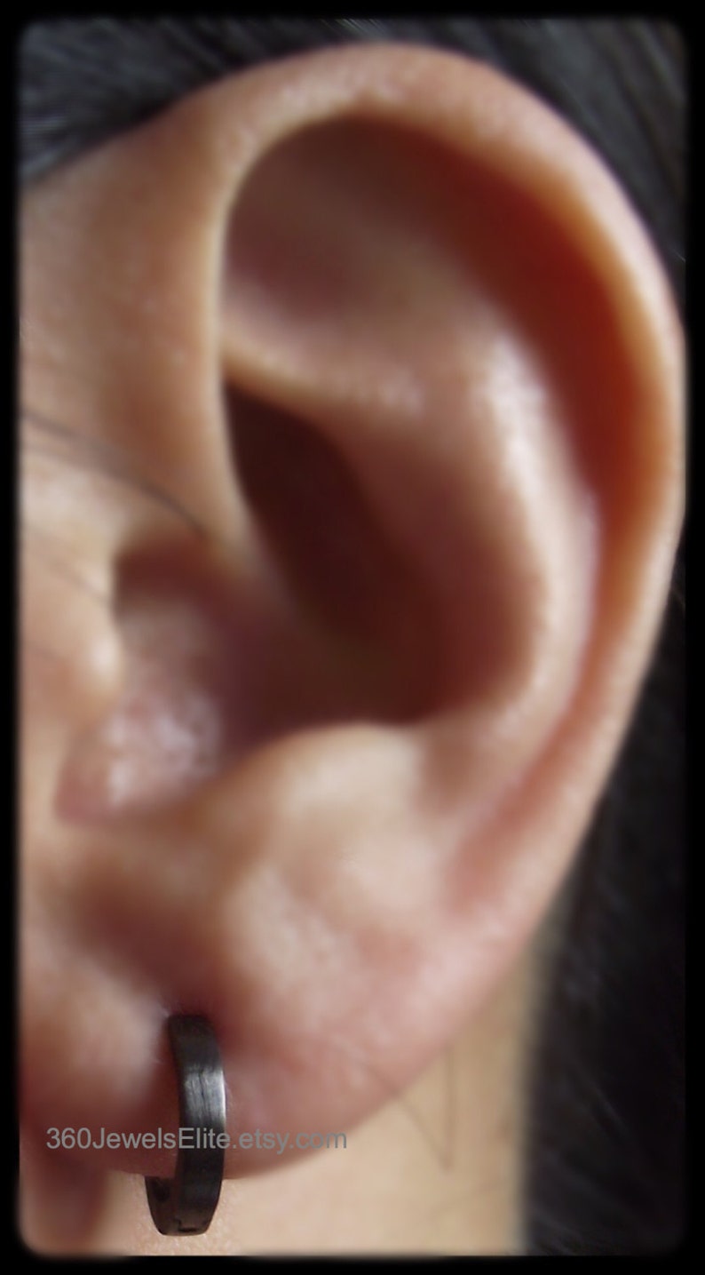 Custom Gauged Earrings for Men Gauge Hoop Earrings 12G 14G Etsy