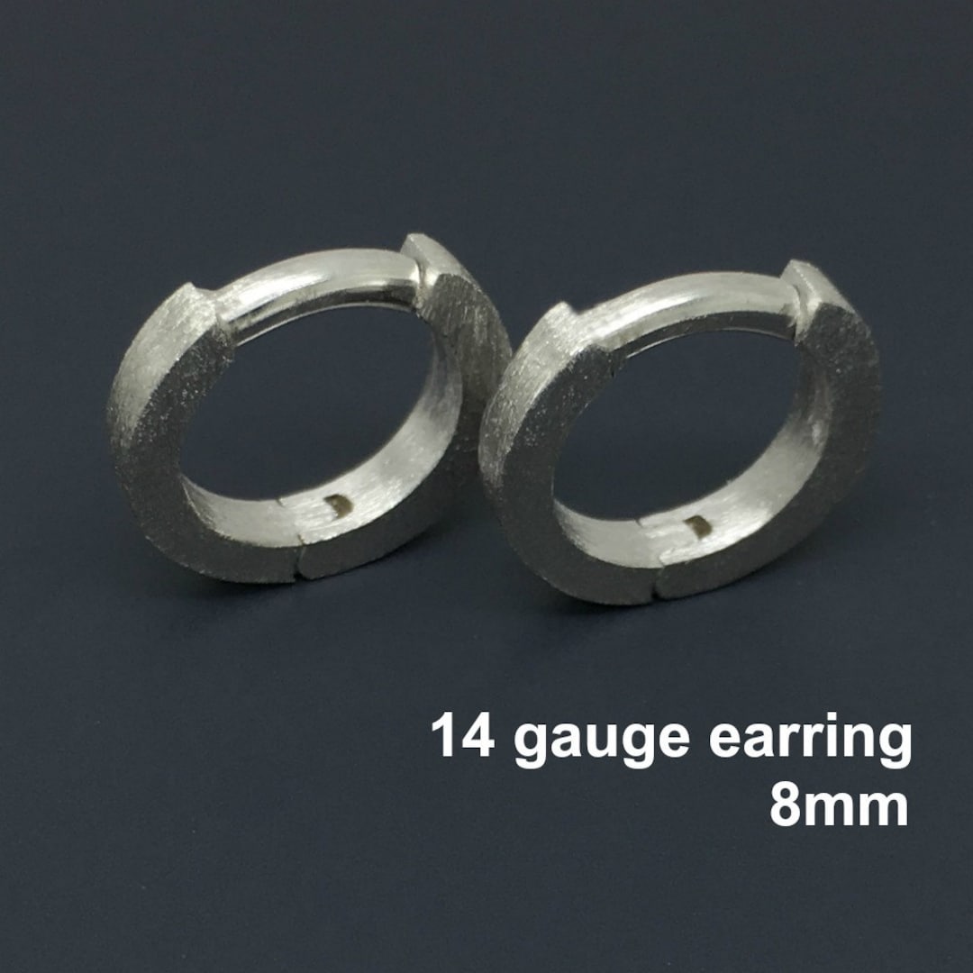 【STONEHENgE】Message〜14K I Love You Earrings F0176 Sixteen Stone by Tiffany Hoop Earrings in Platinum and