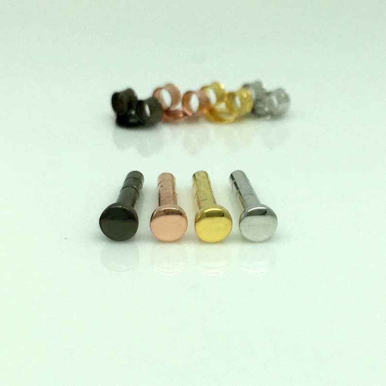 18 Gauge Stud Earrings Men's Stud Earrings Cartilage Etsy