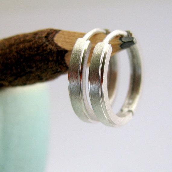 Men's Hoop Earrings Men's Earrings 14K Gold Hoop Earrings