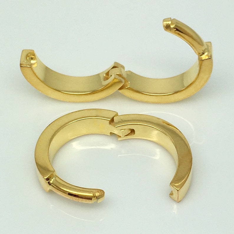 12 Gauge Earrings Men's Hoop Earrings Gauged Hoop Etsy