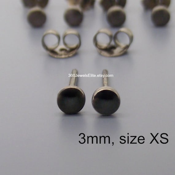 1 Pair 3-8mm Cubic Zirconia Hypoallergenic Stud Earrings for Women Men  Girls Statement Cartilage Fashion Surgical Steel Earrings 9 Zircon Colors |  Wish