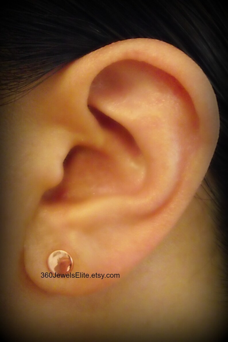 Phosphorescent brick disc stud earrings rose gold plated stud Etsy