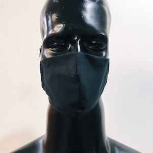 Máscara de cara extra grande, xl máscara facial de cobertura completa, máscara facial de algodón de triple capa con bolsillo de filtro
