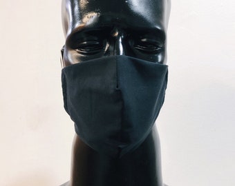 Masque facial extra large, couverture complète de masque de visage XL, masque facial en coton triple couche avec poche de filtre