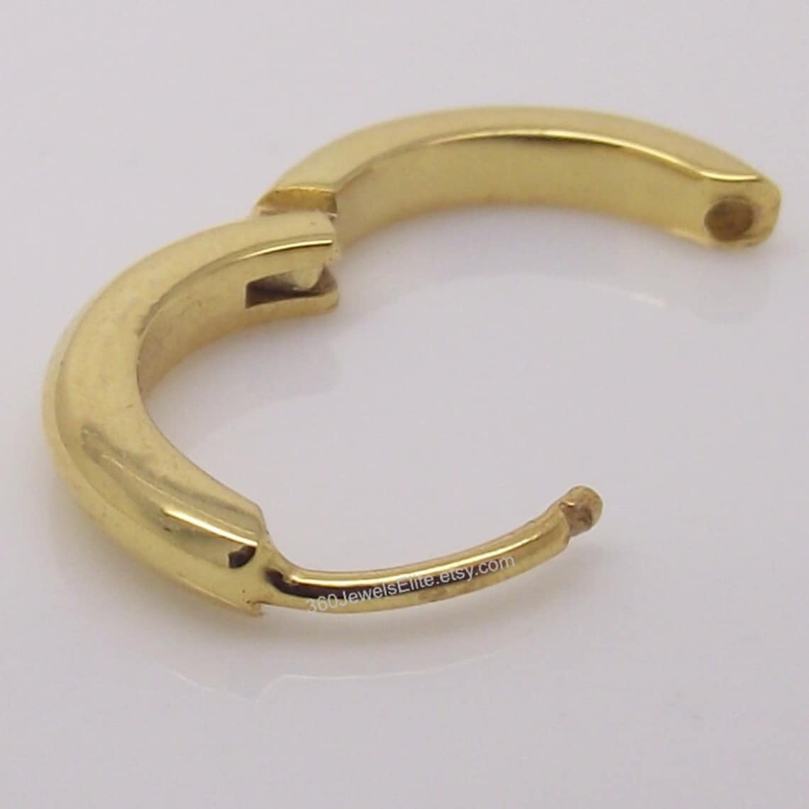 Men's Earrings 14K Real Solid Yellow Gold Mens Earrings Etsy