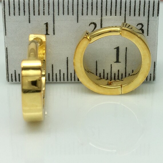 12 Gauge Earrings, Men's Hoop Earrings, Gauged Hoop Earrings