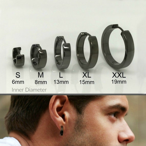 Buy Surgical Stainless Steel Thin Hoop Earrings 6mm8mm10mm Small Huggie Hoop  Earrings for Women and Men A Diameter 6mm 4 Color4 Pairs at Amazonin