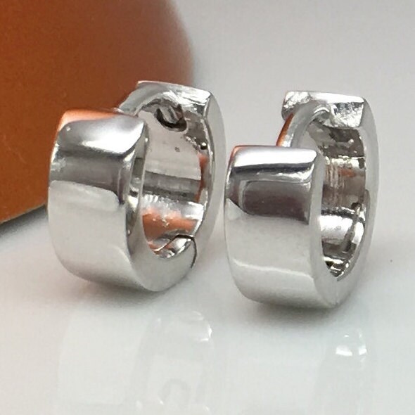 For Men Large Stainless Steel Hoop Earrings Mini Hoop