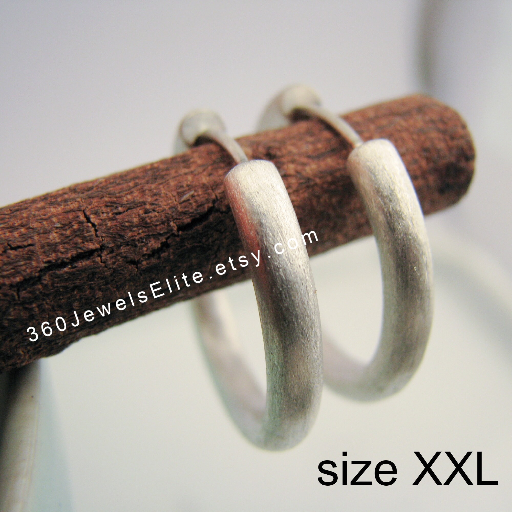 Shipwreck Treasure Extra Large Hoop Earrings, Men's Hoop Earrings
