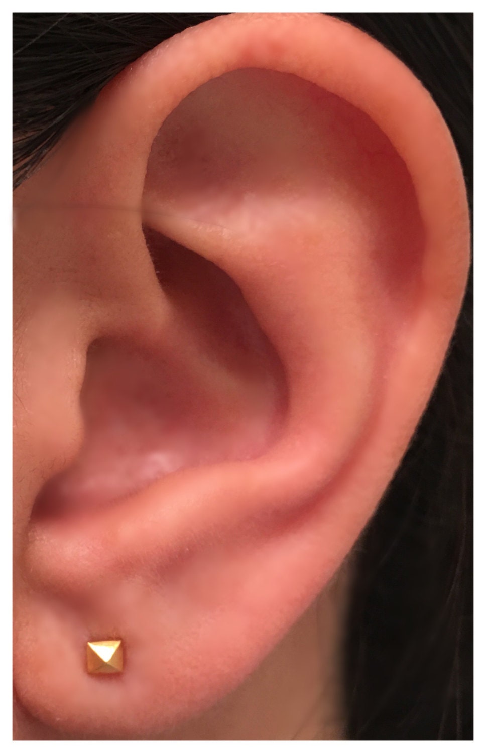 Recalescent Solid Gold Men's Stud Earrings Men's Etsy