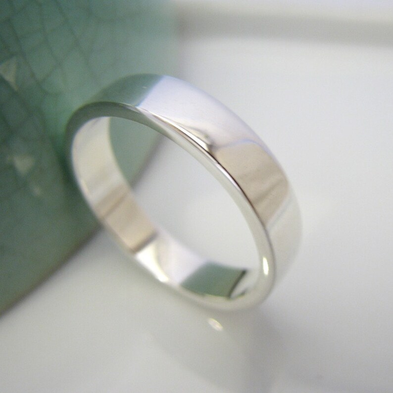 Set of 2 Wedding Rings Rhodium White Gold Plated Over 925 Etsy