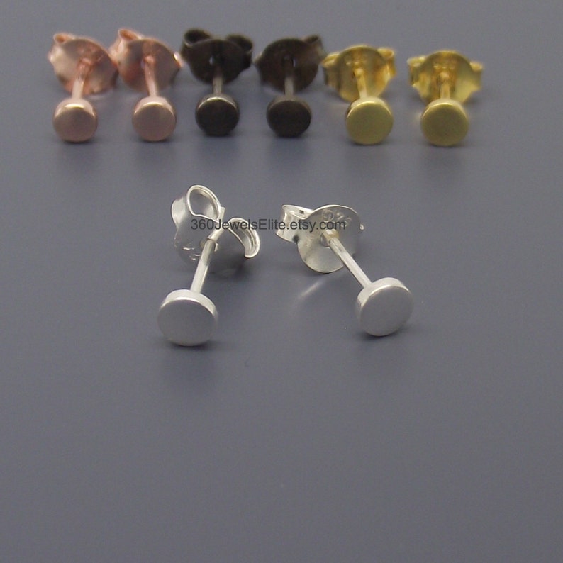 Gauge Stud Earrings Custom Gauge Ear Posts 12 Gauge 14 Etsy