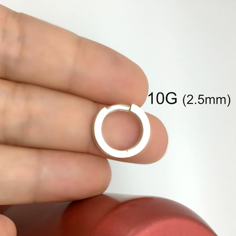mens 10 gauge hoop earrings